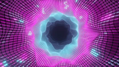 Misty Abstract Wallpaper Technology Wallpaper 4K 2667x1500 Abstract, Tunnel, In, Vibrant, Purple, And, Blue, Hues, Creating, Dynamic, Desktop, Futuristic, Black, Pink, Ultrawide, QHD