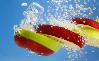 Food Red Green Apple Slices Abstract Wallpaper 4K 1920x1200 Hd, Pc, Desktop, Wallpaper, Showing, Food, Red, And, Green, Apple, Slices, Gray, Pink, Ultrawide, Full HD