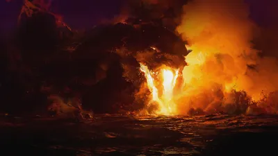 Depicting Fiery Fantastical Dragon Fantasy Wallpaper 4K 1920x1080 Hd, Desktop, Wallpaper, Depicting, A, Fiery, Fantastical, Scene, Dragon, Emerging, Flames, Smoke, Orange, Ultrawide, Full HD