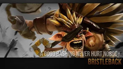 Serene Bristleback Wallpaper Games Wallpaper 4K 1920x1080 Hd, Pc, Desktop, Wallpaper, Featuring, Bristleback, A, Hero, Video, Game, Dota, Phrase, Gray, Ultrawide, Full HD