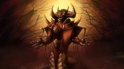 Epic Dark Wallpaper Black/Dark Wallpaper 4K 1920x1080 Dark, Fantasy, Hd, Desktop, Wallpaper, Depicting, A, Menacing, Demon, Large, Horns, Spiked, Pink, White, Ultrawide, Full HD