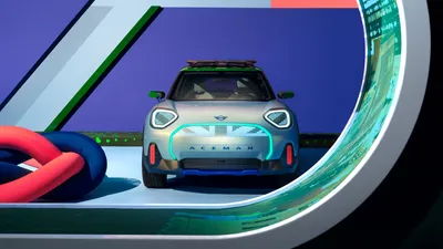 Sleek Mini Wallpaper Cars Wallpaper 4K 7680x4320 Hd, Wallpaper, Of, The, Mini, Aceman, Car, Presented, Colorful, Stylized, Virtual, Environment, Brown, Ultrawide, 4k