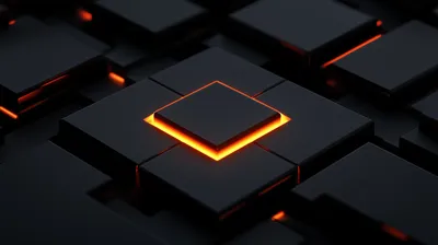 Abstract Black Geometric Abstract Wallpaper 4K 2912x1632 Abstract, Black, Geometric, Pattern, With, Glowing, Orange, Accents, Creating, Striking, High-definition, Desktop, Yellow, Red, Brown, Ultrawide, QHD