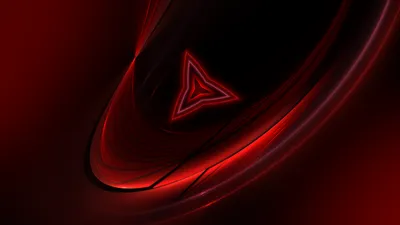 Abstract Red Triangular Shape Wallpaper 4K, Black/Dark category
