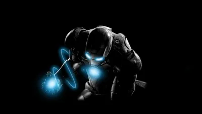 Bold Iron Wallpaper Black/Dark Wallpaper 4K 1920x1080 Hd, Desktop, Wallpaper, Featuring, Iron, Man, In, Action, Glowing, Blue, Lights, Against, Black, Gray, Brown, Ultrawide, Full HD
