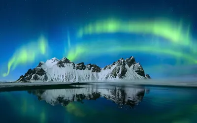 Breathtaking Starry Sky Illuminated Nature Wallpaper 4K 1920x1200 A, Breathtaking, View, Of, Starry, Sky, Illuminated, Aurora, Borealis, Reflecting, Off, Tranquil, Red, Gray, Ultrawide, Full HD