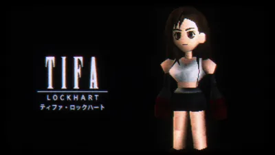 Dark Voxel Wallpaper Black/Dark Wallpaper 4K 3840x2160 Voxel-style, Tifa, Lockhart, On, A, Black, Background, With, Glowing, Japanese, Subtitle, Ultra, Brown, White, Ultrawide, 4K