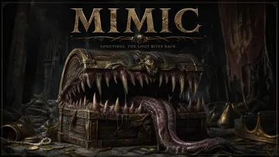 Depicting Fantasy Mimic Treasure Chest Fantasy Wallpaper 4K 3840x2160 4k, Ultra, Hd, Pc, Desktop, Wallpaper:, Depicting, A, Fantasy, Mimic, Treasure, Chest, Brown, Ultrawide