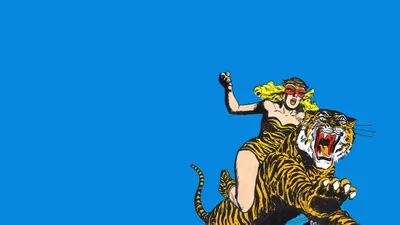 Comic Tiger Girl Animals Wallpaper 4K 1920x1080 Comic, Tiger, Girl, Hd, Desktop, Wallpaper, Background, Yellow, Pink, Ultrawide, Full HD