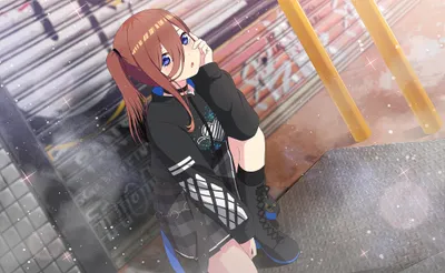 Anime Character Miku World Wallpaper 4K 4096x2522 Anime, Character, Miku, Nakano, From, The, Quintessential, Quintuplets, Poses, Stylish, Outfit, Against, Gray, Ultrawide, 4k