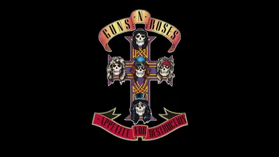 Iconic Guns Roses Logo Abstract Wallpaper 4K 1920x1080 Hd, Pc, Desktop, Wallpaper, Featuring, The, Iconic, Guns, 039, Roses, Logo, Skulls, Black, Ultrawide, Full HD