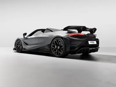 Silver Mclaren 788hs Roadster Cars Wallpaper 4K 11648x8736 Silver, Mclaren, 788hs, Roadster, Rear, Three-quarter, View, With, Raised, Wing, Studio-lit, Neutral, White, Landscape, 4k