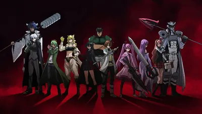 Vibrant Characters Wallpaper Black/Dark Wallpaper 4K 1920x1080 Hd, Desktop, Wallpaper, Featuring, Characters, Tatsumi, Susanoo, Sheele, Najenda, Mine, Lubbock, Leone, Brown, Red, Ultrawide, Full HD