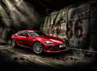 Red Sports Car Cars Wallpaper 4K 4096x3015 A, Red, Toyota, 86, Sports, Car, In, Dimly, Lit, Industrial, Setting, Showcased, Brown, Gray, Landscape, 4k