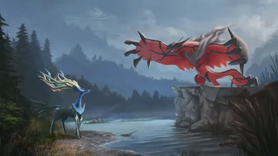 Crisp Legendary Wallpaper Nature Wallpaper 4K 1920x1080 Hd, Desktop, Wallpaper, Featuring, Legendary, Pokémon, Yveltal, And, Pok, Mon, Xerneas, Anime, Gray, Ultrawide, Full HD