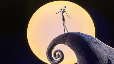 Vibrant Jack Wallpaper Space Wallpaper 4K 1920x1080 Jack, From, The, Nightmare, Before, Christmas, Stands, On, Twisted, Hill, Against, Large, White, Ultrawide, Full HD