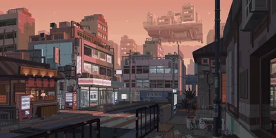 Bright Definition Wallpaper World Wallpaper 4K 2880x1440 A, High-definition, Pixel, Art, Wallpaper, Depicting, An, Urban, Cityscape, Dusk, Floating, Platform, Gray, Ultrawide, QHD