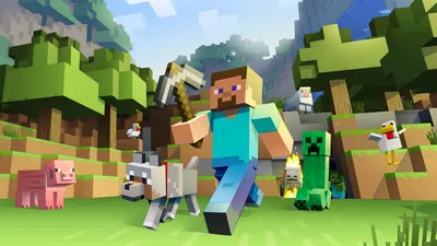 Dreamy Minecraft Wallpaper Animals Wallpaper 4K 1920x1080 Hd, Desktop, Wallpaper, Featuring, A, Minecraft, Scene, With, Character, Various, Animals, Including, White, Ultrawide, Full HD