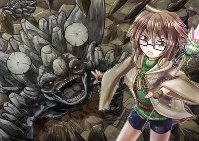 Anime Bespectacled Girl Green Abstract Wallpaper 4K 2105x1488 Anime, Yu-gi-oh, Hd, Pc, Desktop, Wallpaper, Bespectacled, Girl, Green, Cloak, Staff, Brown, Gray, Landscape, Full HD