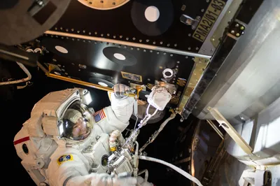 Nasa Astronaut Performing Space Wallpaper 4K 4928x3280 Nasa, Astronaut, Performing, An, Eva, Beside, Man-made, Spacecraft, Hardware, Tethered, Against, Blackness, Gray, White, Ultrawide, 4k