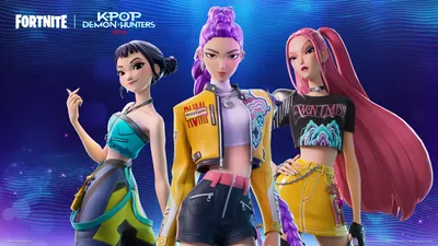 Vibrant Fortnite Wallpaper Abstract Wallpaper 4K 1920x1080 Hd, Pc, Desktop, Wallpaper, Of, Fortnite, Kpop, Demon, Hunters:, Featuring, Rumi, Mira, Red, Ultrawide, Full HD