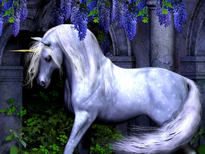 Radiant Definition Wallpaper Fantasy Wallpaper 4K 1600x1200 A, High-definition, Fantasy, Desktop, Wallpaper, Featuring, Majestic, White, Unicorn, Standing, Gracefully, Under, Landscape