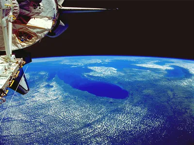 Nasa Earth Space Curved Space Wallpaper 4K 1600x1200 Nasa, Hd, Pc, Desktop, Wallpaper, Showing, Earth, From, Space, Curved, Blue, Planet, Brown, Pink, Gray, Landscape