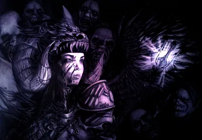 Dark Warrior Horned Helmet Black/Dark Wallpaper 4K 1726x1200 Hd, Pc, Desktop, Wallpaper, Featuring, A, Dark, Warrior, Horned, Helmet, Glowing, Hand, Gray, White, Landscape