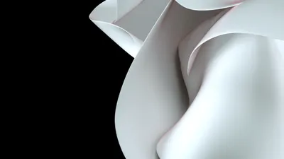 Vivid Abstract Wallpaper Technology Wallpaper 4K 1920x1080 Abstract, White, Curved, Shapes, On, A, Black, Background, Designed, High-definition, Windows, Desktop, Ultrawide, Full HD