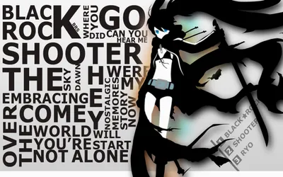 Black Rock Shooter Bold Black/Dark Wallpaper 4K 2560x1600 Hd, Desktop, Wallpaper, Featuring, Black, Rock, Shooter, With, Bold, Text, Elements, Dynamic, White, Ultrawide, QHD