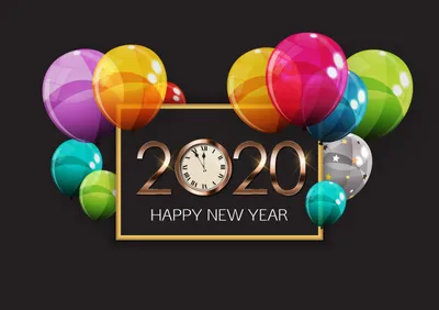 Balloon Happy New Year Holiday Abstract Wallpaper 4K 5000x3521 Balloon, Happy, New, Year, Holiday, 2020, Desktop, Brown, Blue, Purple, Landscape, 4k