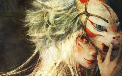 Crisp Anime Wallpaper Abstract Wallpaper 4K 2560x1600 Hd, Desktop, Wallpaper, Featuring, An, Anime, Woman, Wearing, Intricate, Mask, Detailed, Vibrant, White, Ultrawide, QHD