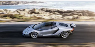 Silver Centenario Supercar Speeding Cars Wallpaper 4K 4096x2048 Silver, Lamborghini, Centenario, Supercar, Speeding, Along, A, Coastal, Road, Captured, Desktop, Showcasing, White, Ultrawide, 4k