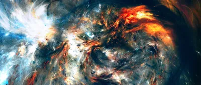 Vibrant Psychedelic Fractal Swirling Abstract Wallpaper 4K 2560x1080 Vibrant, Psychedelic, Fractal, With, Swirling, Fiery, Reds, And, Cool, Blues, Creating, Dynamic, White, Ultrawide, QHD