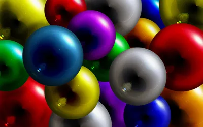 Sleek Cgi Wallpaper Abstract Wallpaper 4K 5000x3125 Cgi, 3d, Abstract, Artwork, Featuring, Colorful, Glossy, Spheres, Floating, Against, Dark, Created, Gray, Red, White, Ultrawide, 4k