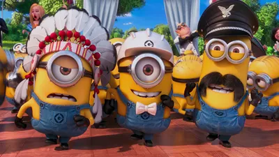 Colorful Despicable Playful Abstract Wallpaper 4K 1920x1080 Colorful, Hd, Wallpaper, From, Despicable, Me, 2, Featuring, Playful, Minions, Quirky, Outfits, Brown, White, Gray, Ultrawide, Full HD