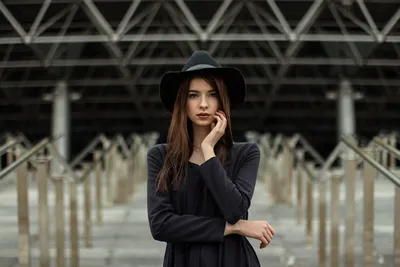 Brunette Depth Field Abstract Wallpaper 4K 1920x1280 Brunette, Depth, Of, Field, Hat, Woman, Model, Hd, Desktop, Gray, Landscape, Full HD
