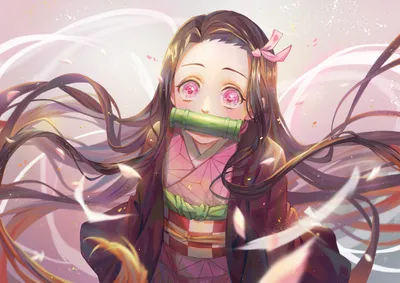 Nezuko Kamado Anime Demon Abstract Wallpaper 4K 3508x2480 Hd, Desktop, Wallpaper, Featuring, Nezuko, Kamado, From, The, Anime, Demon, Slayer, Kimetsu, White, Landscape, QHD