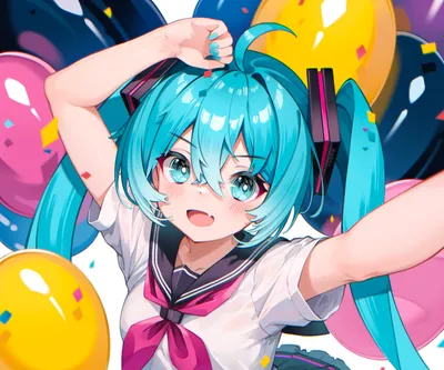 Dreamy Vibrant Wallpaper Abstract Wallpaper 4K 2000x1667 A, Vibrant, Hd, Wallpaper, Featuring, Hatsune, Miku, The, Popular, Vocaloid, Character, Joyfully, White, Yellow, Square, Full HD
