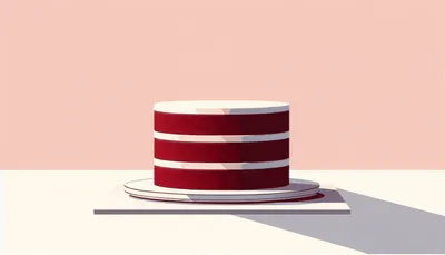 Stylized Red Velvet Cake Abstract Wallpaper 4K 3584x2048 Hd, Desktop, Wallpaper, Featuring, A, Stylized, Red, Velvet, Cake, Plate, Pastel, Pink, White, Ultrawide, QHD