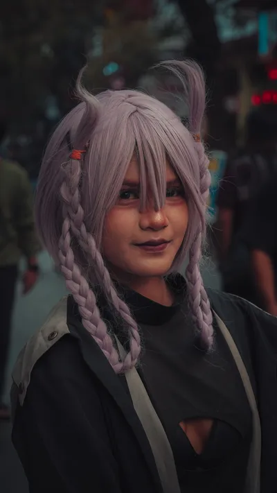Dreamy Cosplayer Wallpaper World Wallpaper 4K 3376x6000 Gray