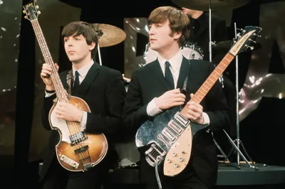 Members Beatles Performing Paul Mccartney Abstract Wallpaper 4K 4244x2816 An, Ultra, Hd, Wallpaper, Featuring, Members, Of, The, Beatles, Performing, Paul, Mccartney, White, Gray, Ultrawide, 4k
