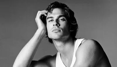 Black White Celebrity Ian Somerhalder Black/Dark Wallpaper 4K 2600x1500 Black, And, White, Hd, Desktop, Wallpaper, Featuring, Celebrity, Ian, Somerhalder, Thoughtful, Pose, Gray, Ultrawide, QHD