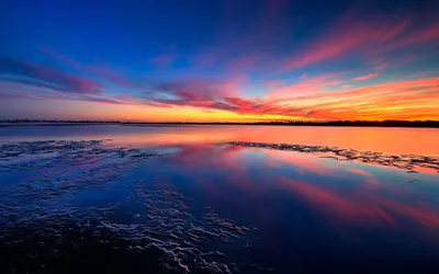 Dark Serene Wallpaper Nature Wallpaper 4K 2560x1600 Hd, Pc, Desktop, Wallpaper, Showing, A, Serene, Lake, Sunset, Vibrant, Pink, Orange, Purple, Brown, Ultrawide, QHD