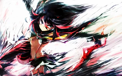 Matoi Kill Dynamic Two Abstract Wallpaper 4K 1920x1200 Hd, Desktop, Wallpaper, Featuring, Ryūko, Matoi, From, Kill, Dynamic, Two-toned, Hair, Depicted, White, Ultrawide, Full HD