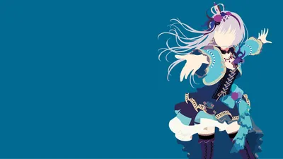 Minimalist Yukina Minato Anime Bang Minimal Wallpaper 4K 3840x2161 Minimalist, Yukina, Minato, Anime, Bang, Dream!, Desktop, Blue, Ultrawide, 4k