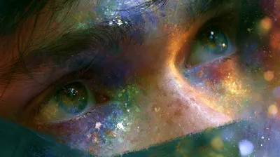 Quad Close Woman Space Wallpaper 4K 2944x1648 2k, Quad, Hd, Pc, Desktop, Wallpaper:, Close-up, Of, Woman, 039, Face, Eyes, Brown, Ultrawide, QHD