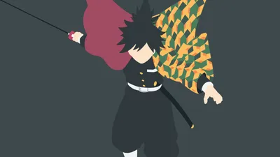 Serene Minimalist Wallpaper Minimal Wallpaper 4K 4000x2250 Minimalist, Giyuu, Tomioka, Anime, Demon, Slayer, Kimetsu, No, Yaiba, Desktop, Brown, White, Orange, Ultrawide, 4k