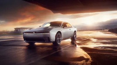 Sleek Dodge Charger Nature Wallpaper 4K 5120x2880 A, Sleek, Dodge, Charger, Daytona, Shines, In, An, Showcasing, Bold, Design, Against, White, Ultrawide, 4k