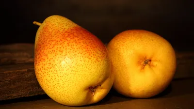 Crisp Close Wallpaper Black/Dark Wallpaper 4K 1920x1080 Hd, Pc, Desktop, Wallpaper, Featuring, A, Close-up, Of, Two, Ripe, Pears, Warm, Purple, Ultrawide, Full HD